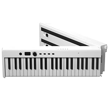 デジタルキーボード 88 鍵盤 ホワイト Amazon | 88鍵折りたたみ式ピアノ フルサイズ セミウェイテッド